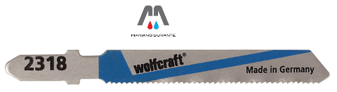 Wolfcraft 2 lame x seghetti alternativi HSS attacco a T x alluminio e lamiera L.50mm WOLFCRAFT  2318000