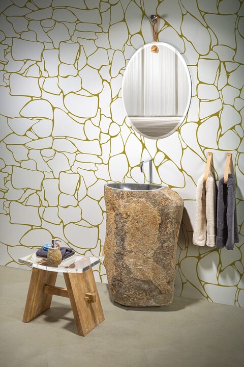 Lavabo free standing Pietra di Fiume cisam Fspf