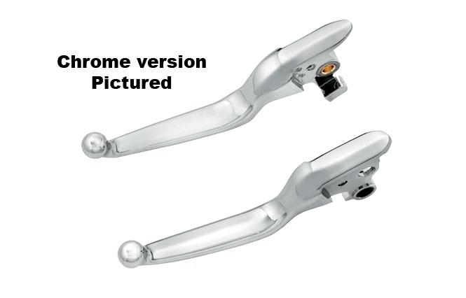 KIT LEVE CUSTOM CROME Stadium Lever Set, Softail, Smooth, Chrome e Black