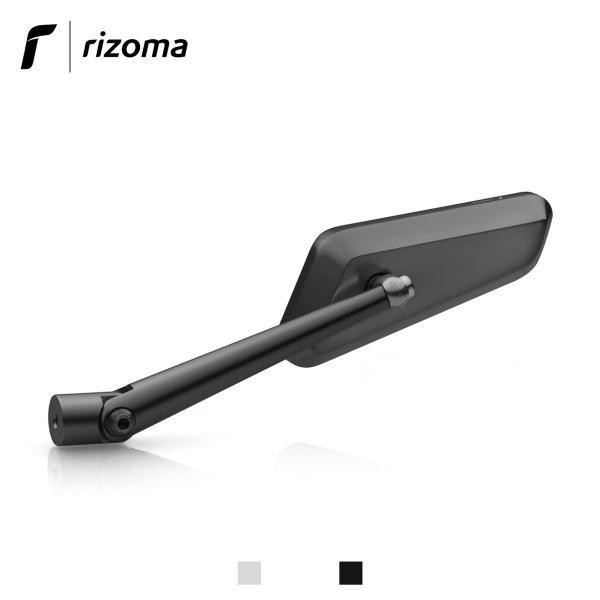Specchietto Retrovisore Moto Univrsale RIZOMA Circuit 744 Vetro Antiabbagliante alluminio Ricavato dal Pieno Lavorazione 3D