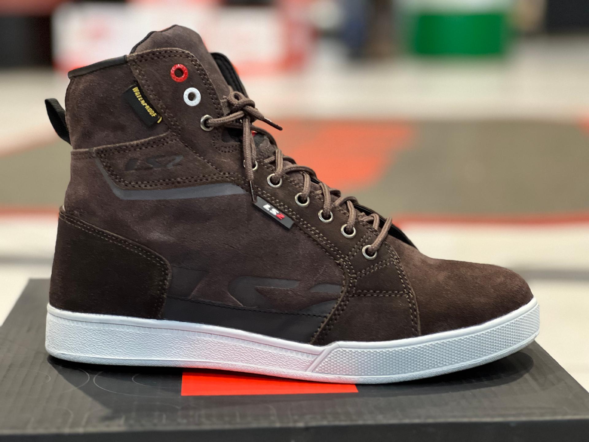 Scarpa moto con protezioni  wp LS2 DOWNTOWN UOMO WP TORTORA
