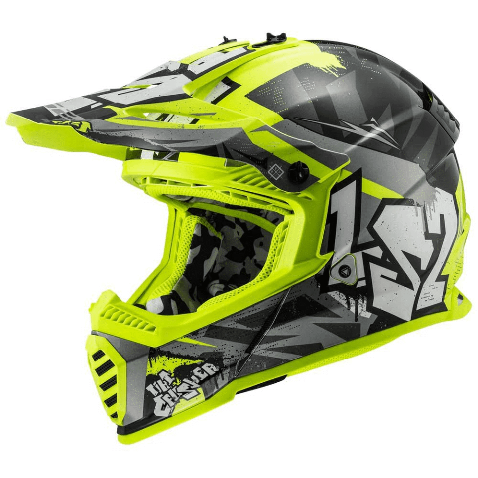 Casco Motocross cross  enduro  per moto LS2 MX437 FAST EVO