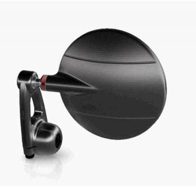 Specchietto Retrovisore Moto Univrsale Omologato Tondo RIZOMA Vetro Convesso Antiabbagliante alluminio Ricavato Dal Pieno Lavorazione 3D
