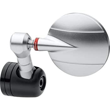 Specchietto Retrovisore Moto Univrsale Omologato Tondo RIZOMA SPY-R Vetro Convesso Antiabbagliante Lavorazione 3D Alluminio Ricavato dal Pieno