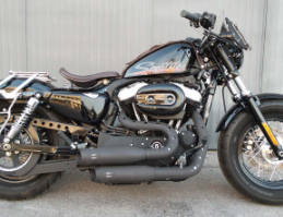 scarico finale marmitta slip-on big short   Harley Davidson omologata con sonorita variabile MCJ MCJ BIG SHORT PER SPORTSTER 883-1200 DAL 2014 AL 2020 (ROADSTER - IRON - SUPERLOW - FORTY EIGHT - FORTY EIGHT SPECIAL - SEVENTY TWO - CUSTOM