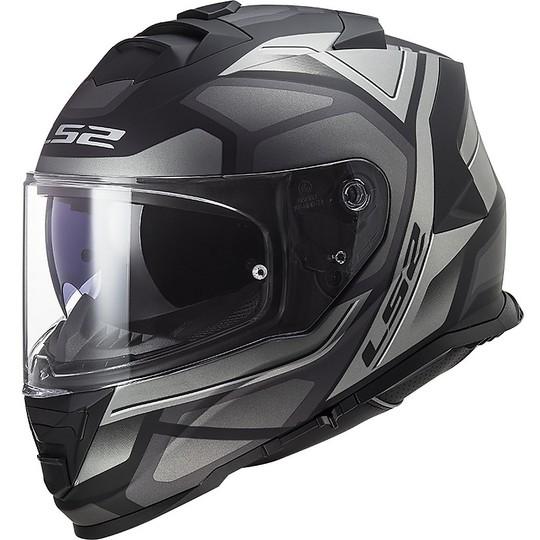 CASCO INTEGRALE MOTO DOPPIA VISIERA LS2 STORM FASTER FF800