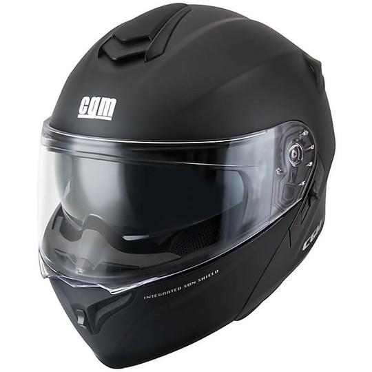 Casco modulare cgm 508A Nero Opaco rosso