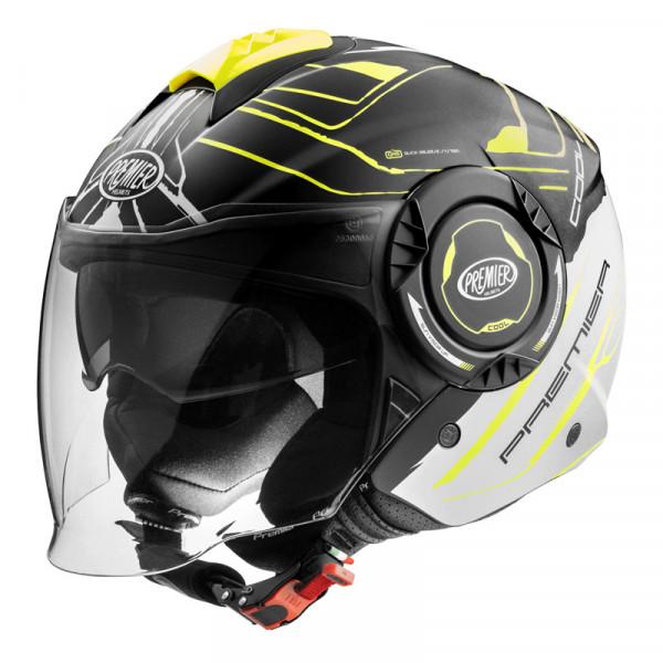 Casco Jet Moto Premier Cool Evo  NT Y 8 BM Visiera Lunga Protezione UV Bluetooth Smart Ready PREMIER COOL EVO NTY8BM