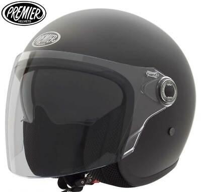 Casco jet Premier OPEN FACE ROCKER VISOR U9 BM CON INTERNI SFODERABILI E LAVABILI MINI JET Premier Rocker visor U 9 BM