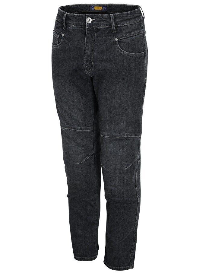 Jeans tecnici  moto con protezioni MOORE QUATTRO CE KEVLAR Denim Blu