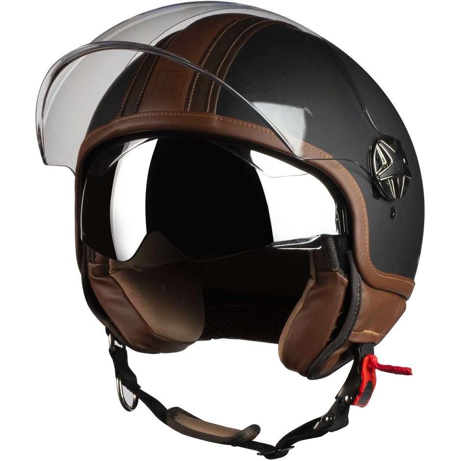 Casco Jet Doppia Visiera Motocubo Top Cube Motocubo Top Cube pelle