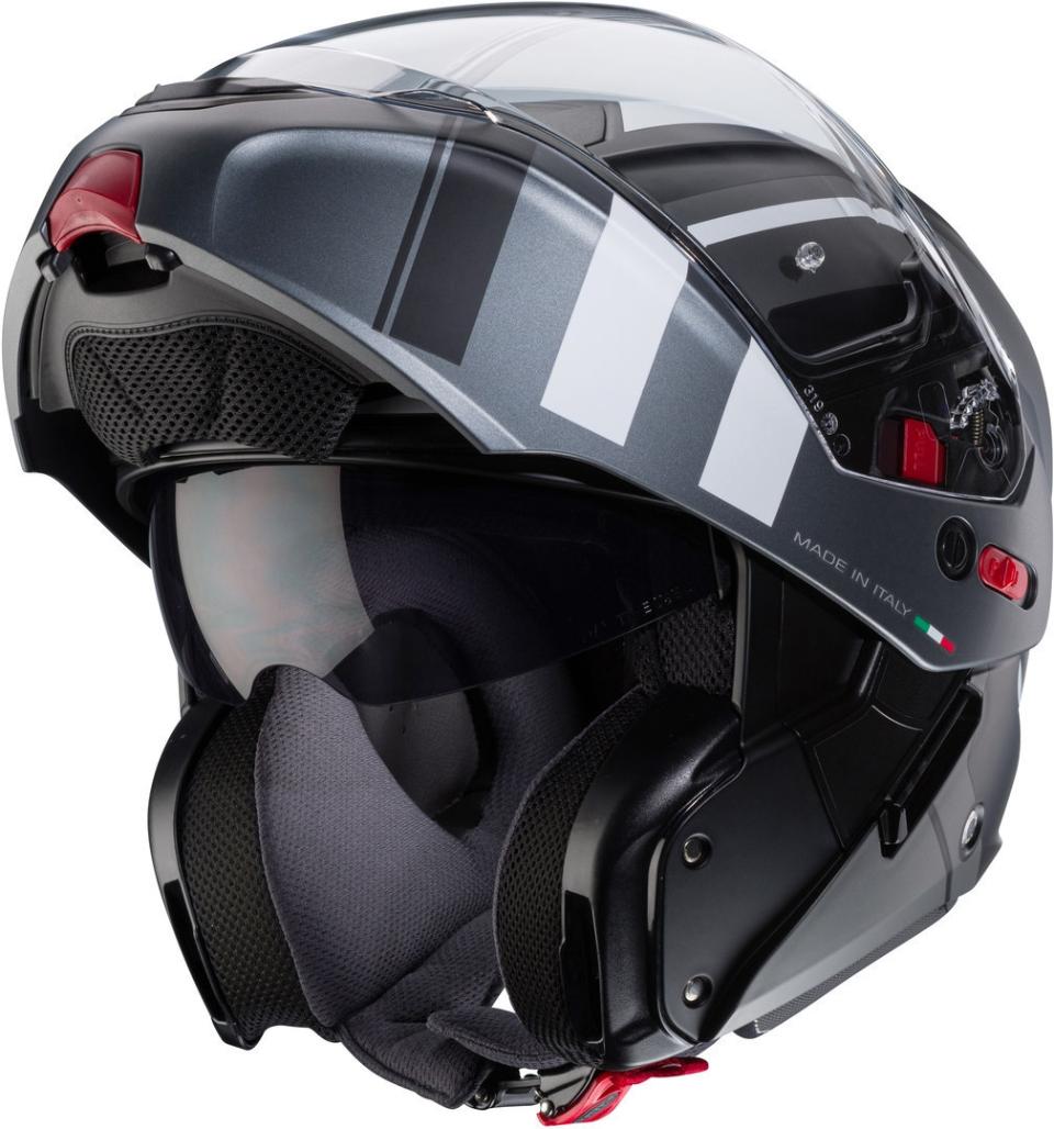 CASCO APRIBILE/MODULARE Caberg HORUS X ROAD M4 NERO OPACO/ANTRACITE/BIANCO