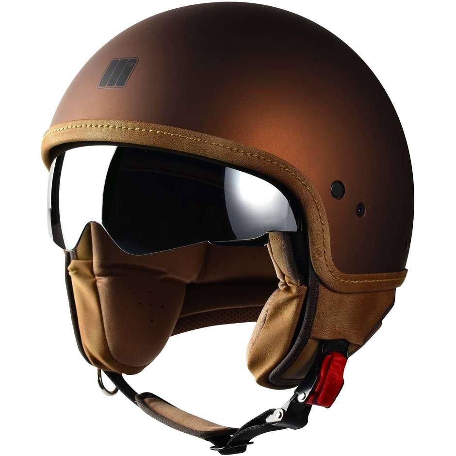 CASCO JET MOTOCUBO BEETLE  CON VISIERINO