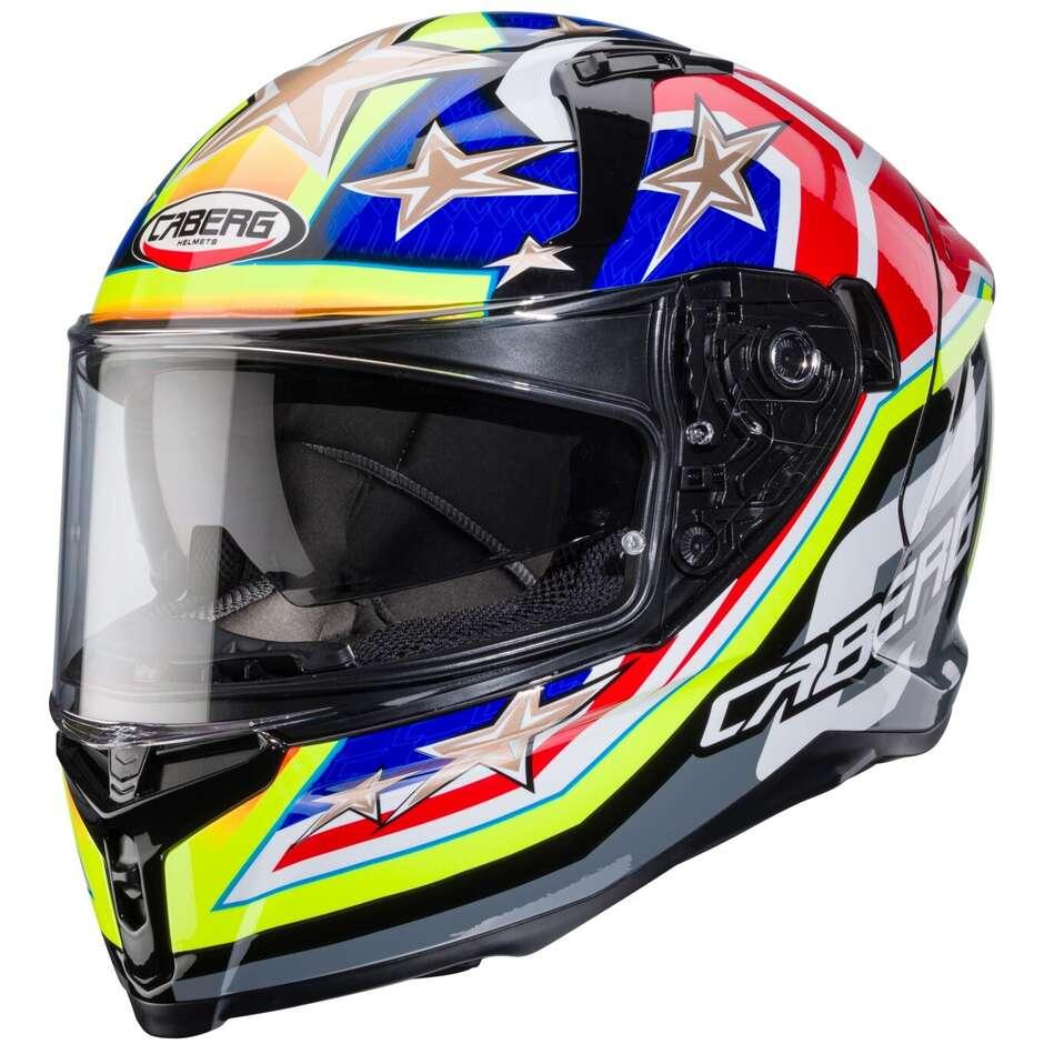 Casco Moto Integrale Caberg AVALON X TRACK Nero Giallo Fluo Rosso Fluo Blu caberg avalon x track