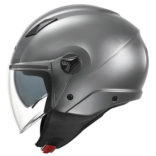 CASCO DEMI-JET KV57 GRIGIO LUCIDO in materiale termoplastico KAPPA KV57