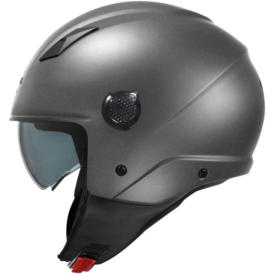 Casco demi jet TITANIO OPACO KV58 in materiale termoplastico pratico e leggero KAPPA KV58