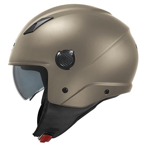 Casco demi jet NICKEL OPACO KV58 in materiale termoplastico pratico e leggero KAPPA KV58