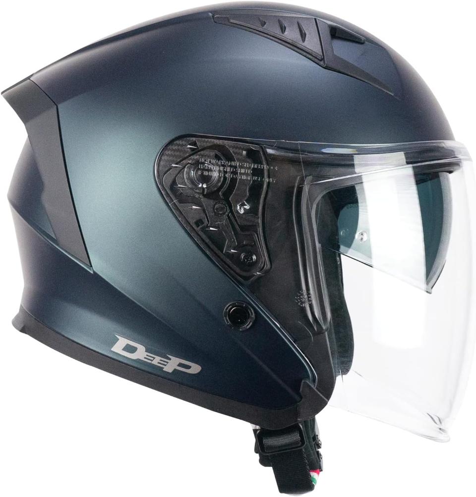 casco jet con visiera lunga e visiera parasole CGM 127A DEEP