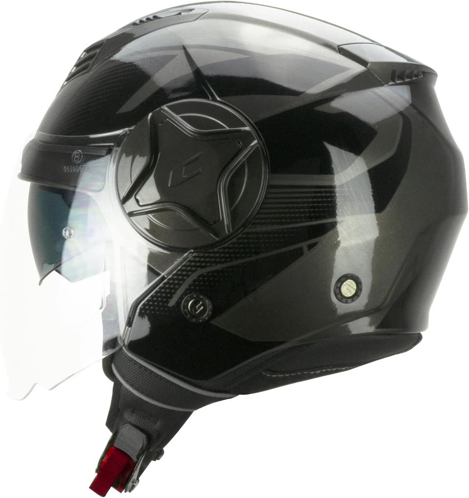 Casco get  openface doppia visiera cgm Illi  mono