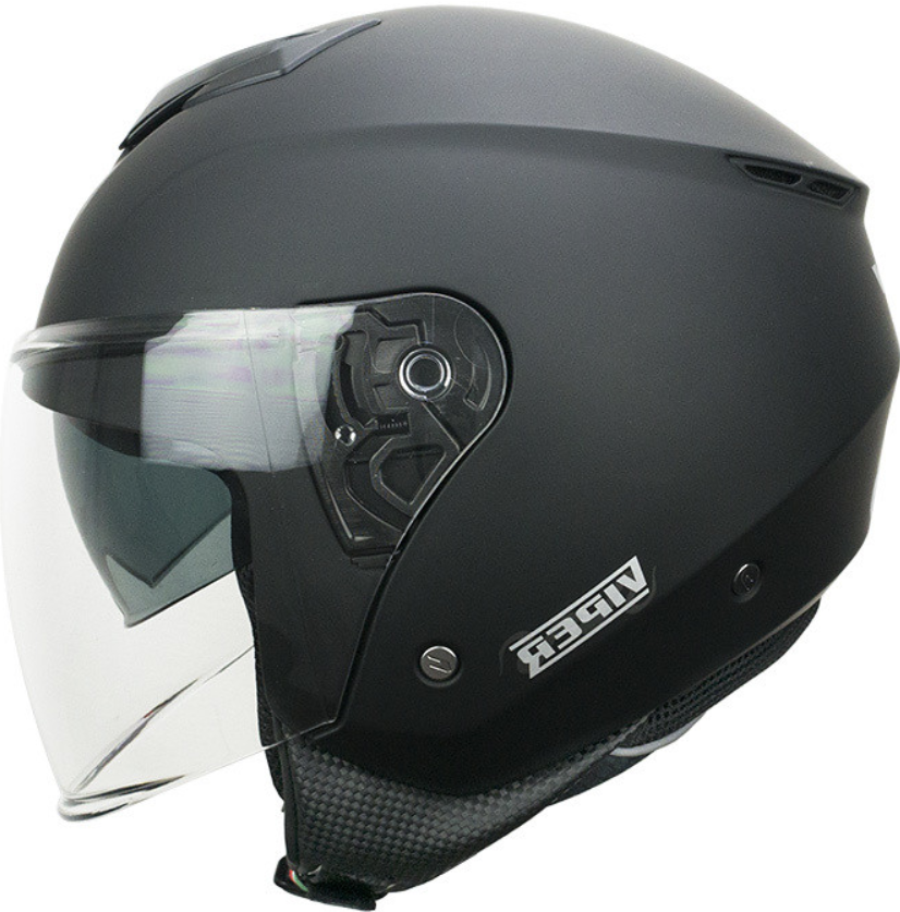 CASCO CGM DOPPIA VISIERA JET 125A VIPER MONO NERO OPACO CGM viper mono