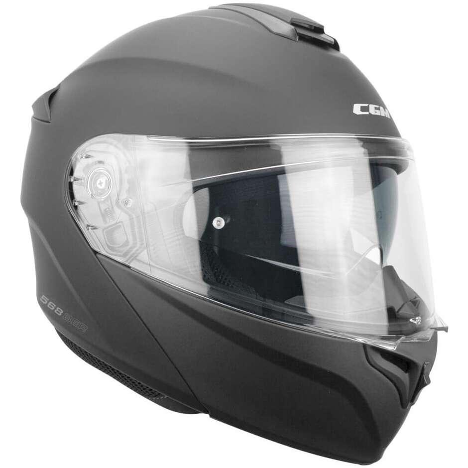 Casco Moto Modulare CGM 568A BER MONO Nero opaco