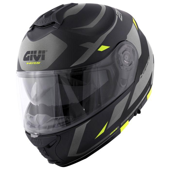 Casco modulare Givi X21 Nero Titanio Giallo givi hx21