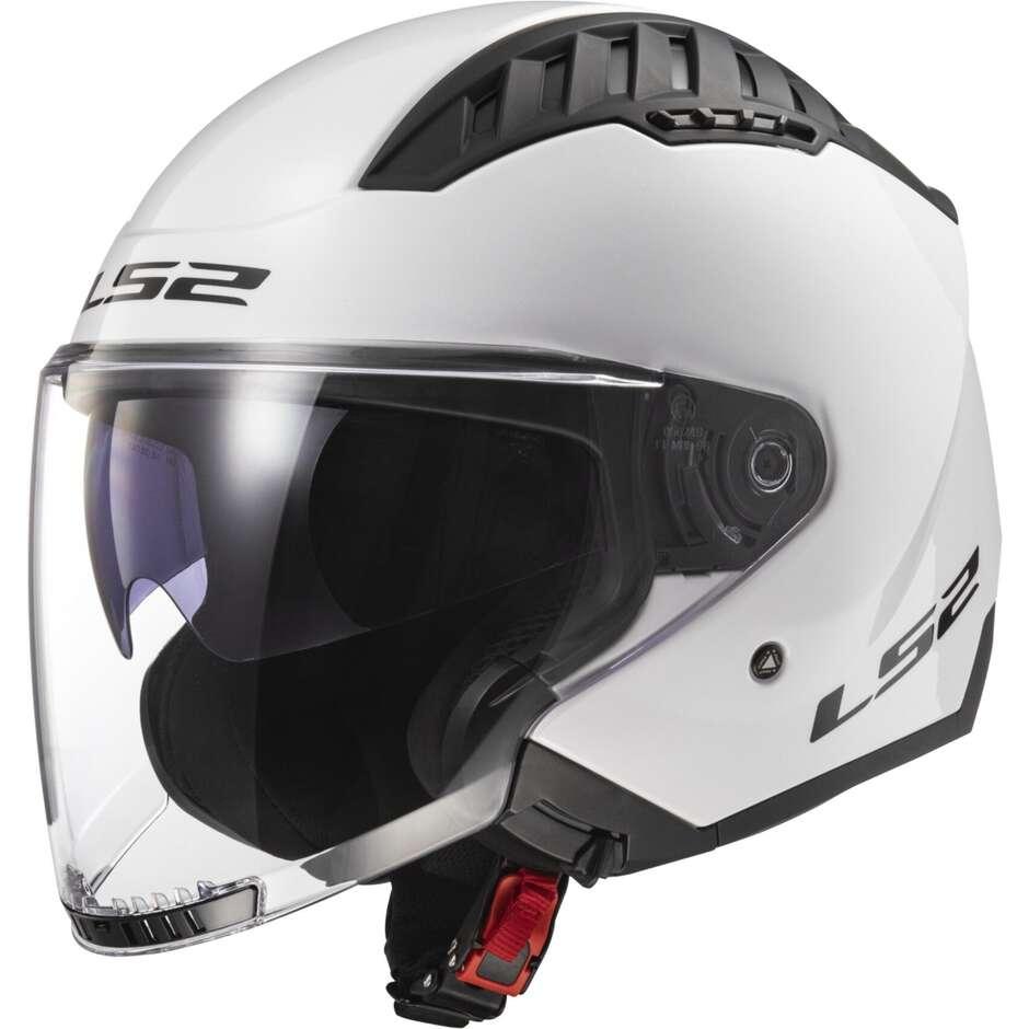 Casco Moto Jet Ls2 OF600 COPTER II Bianco Lucido ls2 copter 2