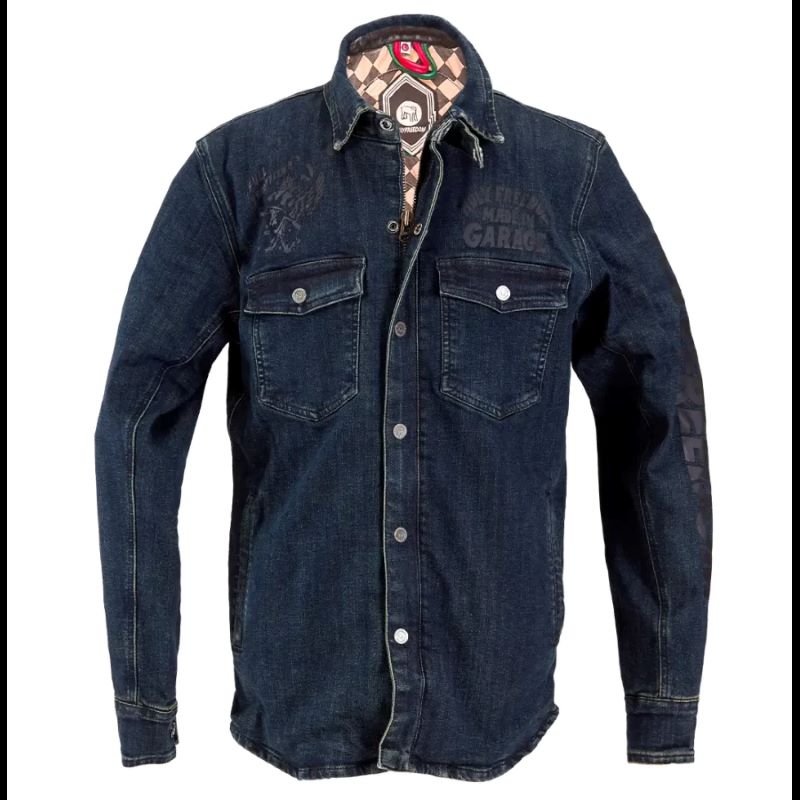 Giubbotto moto con protezioni in jeans HOLYFREEDOM GENOA SPECIAL JACKET