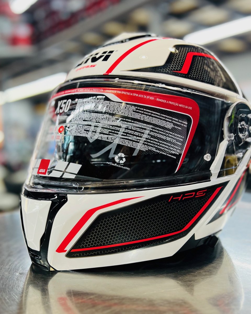 NUOVO CASCO MODULARE X50 givi X50 HOLOGRAM B/N/R M