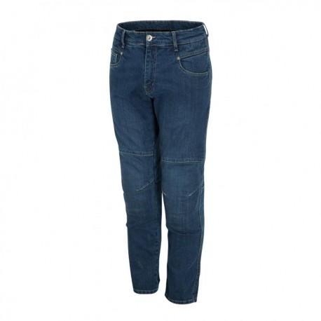 Jeans tecnici  moto con protezioni MOORE QUATTRO CE KEVLAR Denim Blu