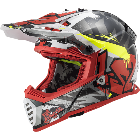 Casco Motocross cross  enduro LS2 MX437 FAST EVO