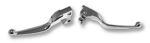 KIT LEVE CUSTOM CROME Hand Levers Chrome / Black Fits: 14-19 Sportster