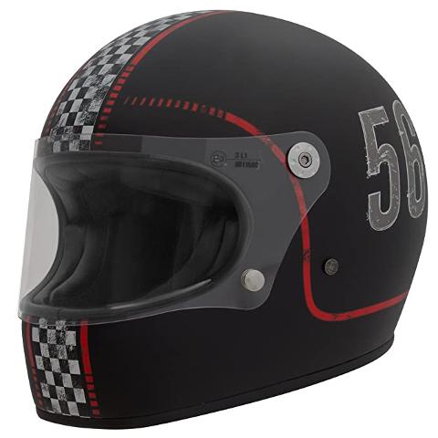 Casco integrale in fibra modello vintage   PREMIER   Premier Trophy BTR 8 BM Casco