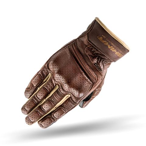 Guanti moto vintage con protezioni SHIMA Aviator in pelle