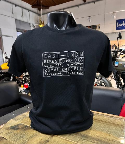 T-shirt Motociclista Royal Enfield Vin Plate Black