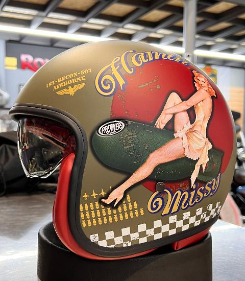 Gpa Vintage Style Auto Racing Helmet Maskim Kompozit Motorcycle