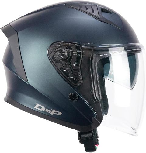 casco jet con visiera lunga e visiera parasole CGM 127A DEEP