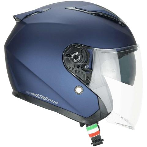Casco Moto Jet CGM 136A DNA MONO Blu satinato cgm DNA MONO