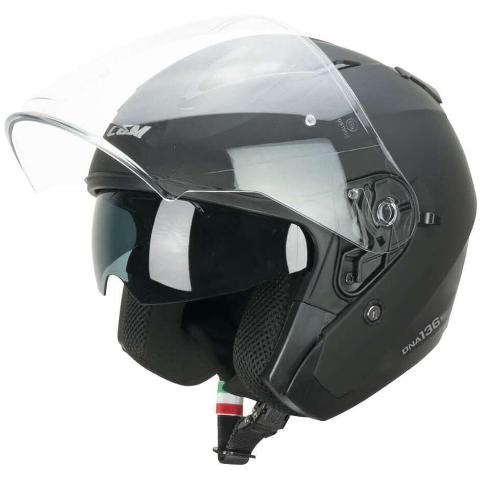 Casco Moto Jet CGM 136A DNA MONO Nero opaco cgm DNA MONO