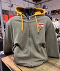 Felpa con cappuccio e zip Royal Enfield DK .OLIVE