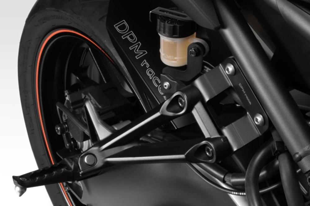 KIT SUPPORTI PEDANE PASSEGGERO IN ALLUMINIO  DE PRETTO MOTO YAMAHA MT 09-F09 2014/2016