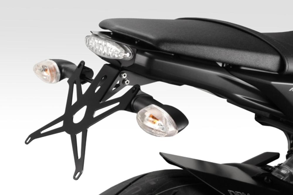 KIT TARGA PORTATARGA IN ALLUMINIO CON STOP DE PRETTO MOTO YAMAHA  MT09-FZ09-2014/2016