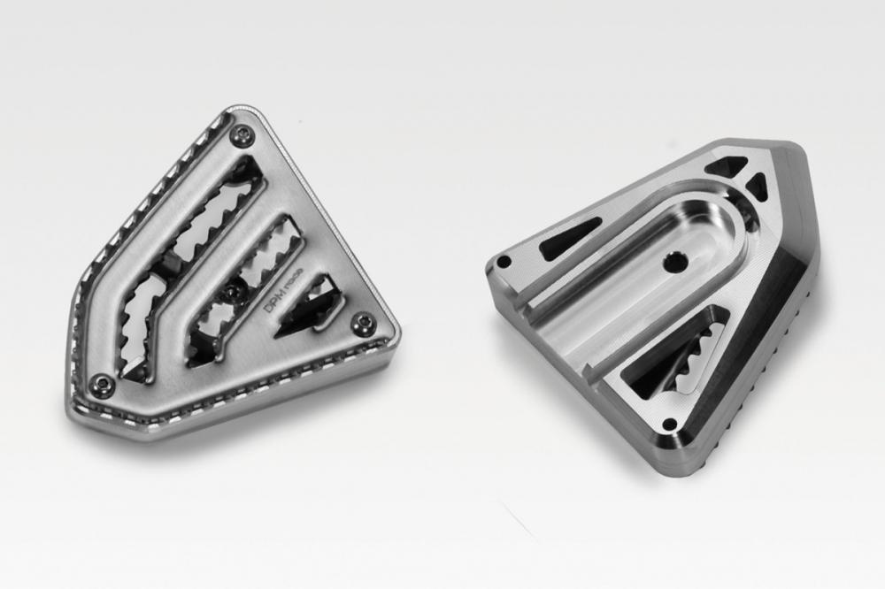 Pedane Pedalini  Guida Honda CRF 1000 Africa Twin 2016-2019 DE PRETTO MOTO COPPIA PEDANE  MULTIGRIP IN ALLUMINIO