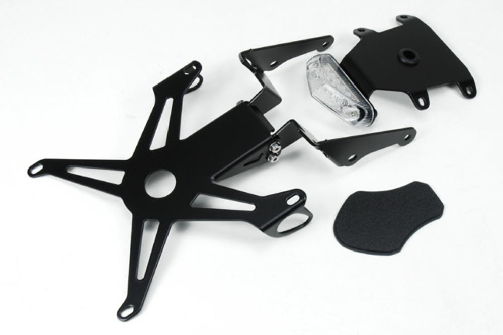 Portatarga Kit Targa Regolabile in Alluminio  Yamaha XSR 900 2015-2019 DE PRETTO MOTO FARO LED 3 LUCI