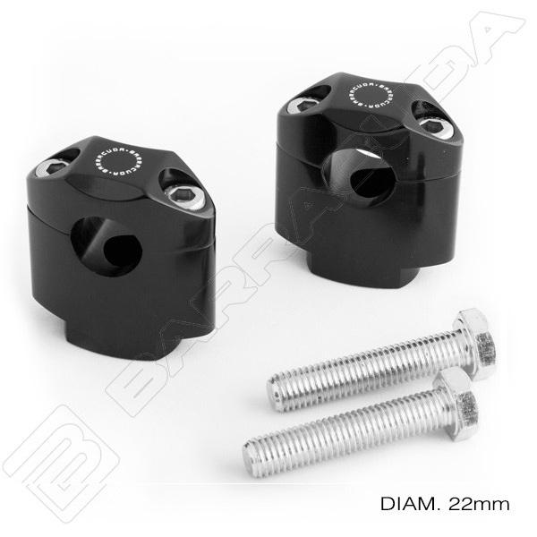Supporti Manubrio universali in Alluminio BARRACUDA RISER UNIVERSALI PER MANUBRI DA 22 mm