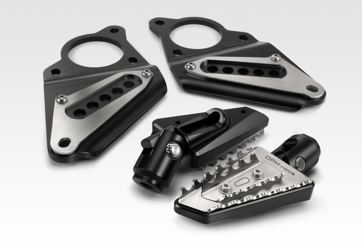 KIT Pedane poggiapiedi Honda XADV De Pretto Moto SuperRally Alluminio Acciaio Inox