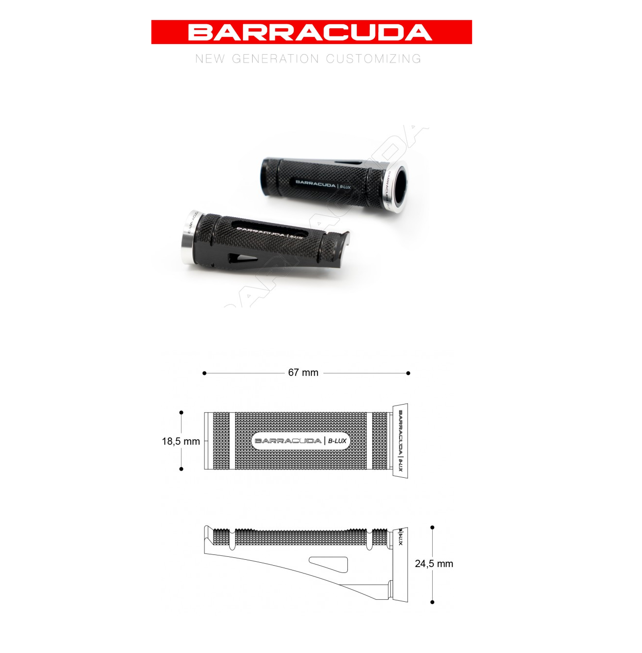 PEDALINI   BARRACUDA  KIT PEDANE