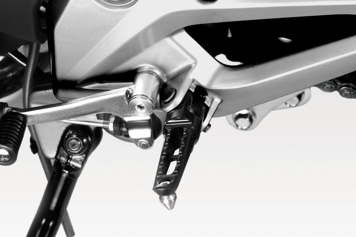 Pedane  Guidatore  Honda NC750S 2014-19 NC750X 2014-19 De Pretto Moto Race Alluminio Ricavato Dal Pieno Anodizzato Nero