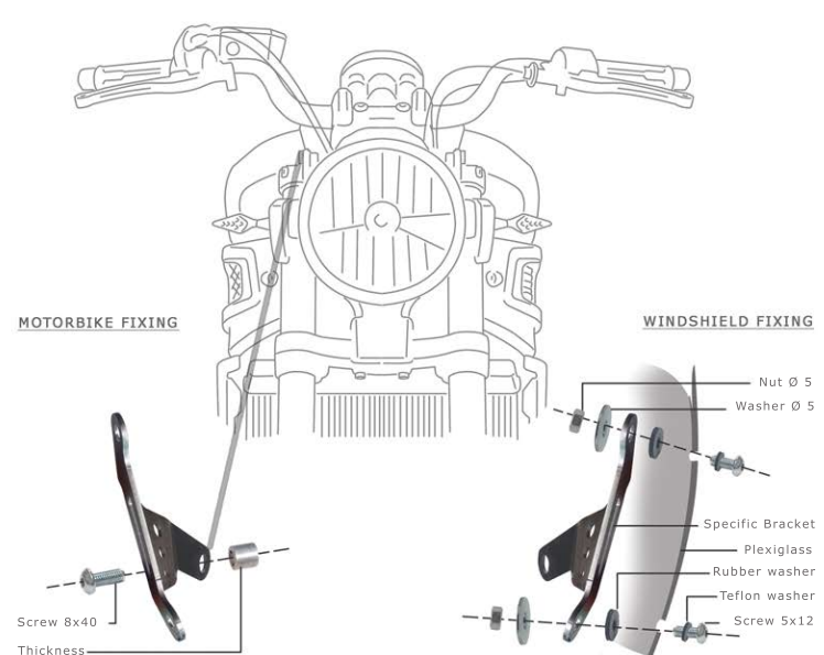 Cupolino Yamaha XSR 700 Barracuda AEROSPORT realizzato in plexiglass semitrasparente colore fume' scuro