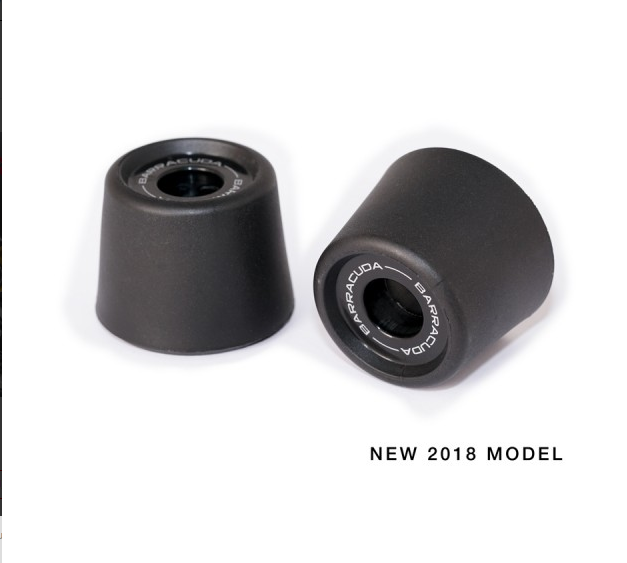 Kit Tamponi Paratelaio Yamaha  MT 10 Barracuda PVC nero  distanziali in alluminio anodizzato